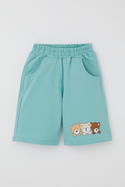 Breeze Baby Boy Shorts Set Cute Friends Printed 9 Months-3 Years, Beige