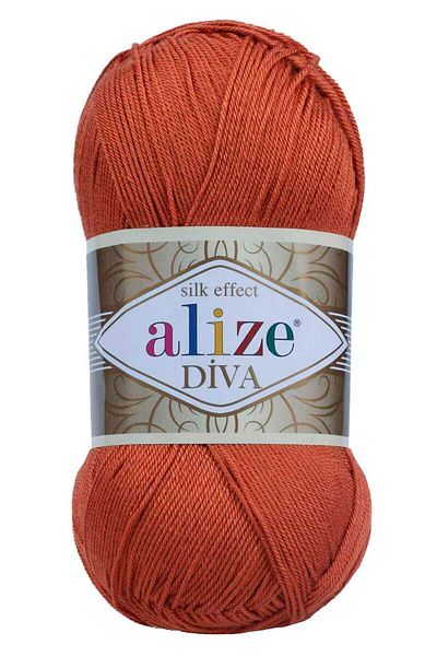 Alize Diva -36 Tan Microfiber Acrylic - Η τιμή είναι για 1 Τεμάχιο