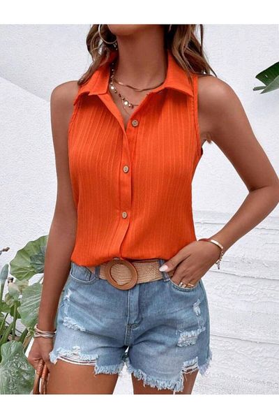 MRA Fashion    Women's Zero Sleeve Pamela Fabric Shirt