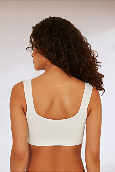 clavia Αθλητικό μπουστάκι με χοντρό λουράκι, σουτιέν μισού αμάνικου, στήριξη σταθερής στάσης