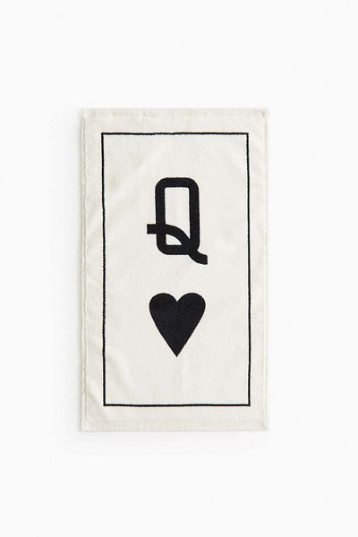 H&M Motif-detail velour guest towel