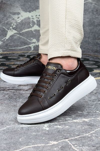 sauron Αθλητικά παπούτσια με καφέ λευκή σόλα - Mcqueen Style Casual Sneaker Ελαφρύ Ορθοπεδικό