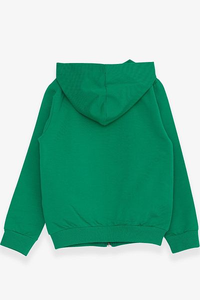 Breeze Boy's Cardigan Skateboard Dinosaur Printed Green Soft (1-4 YEARS)