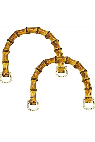 BALIM ÖRGÜ EVİ Real Bamboo Bag Handle 15.5 X 11 cm
