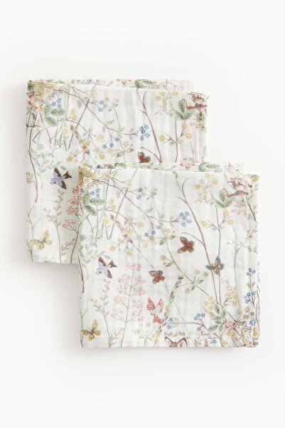 H&M 2-pack small muslin cloths