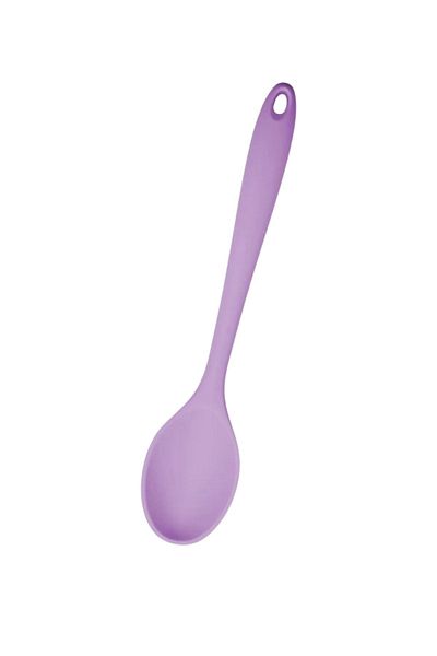homeneeds Silicone Kitchen Spoon 20 Cm, Hard Tip, High Temperature Resistant, Fireproof & Non-Stick
