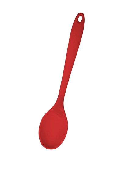 homeneeds Silicone Kitchen Spoon 20 Cm, Hard Tip, High Temperature Resistant, Fireproof & Non-Stick