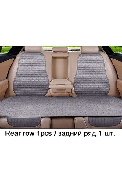 Choice Grey Rear-1pcs Car Flax Seat Cushion Protector Pad Car Seat Cover Front/Rear Seat Cover Automobile C