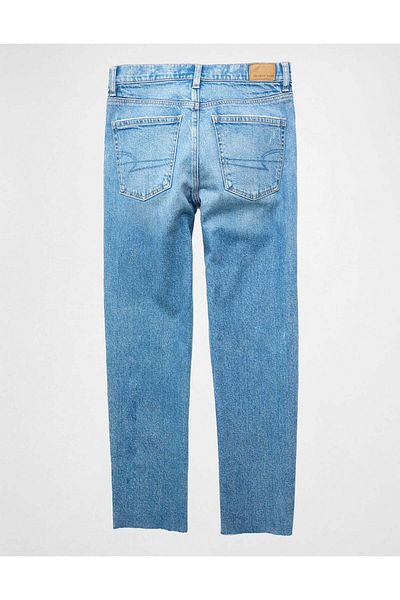 AMERICAN EAGLE AE Stretch Super High-Waisted Ankle Straight Jean