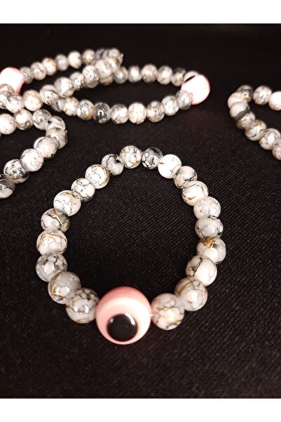 makadi الحجر الطبيعي عين الشر مطرز سوار الرخام منقوشة سوار اليدوية