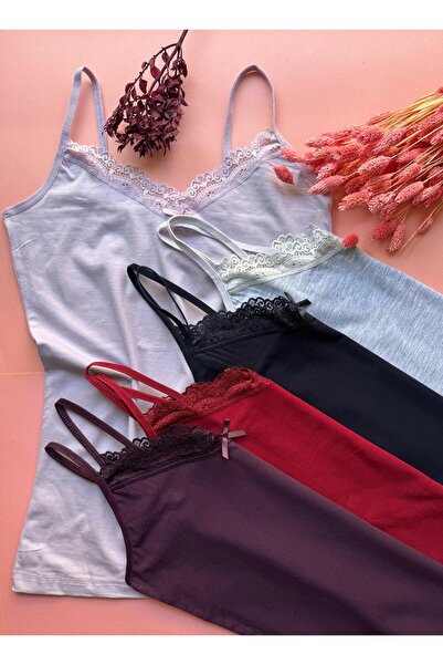 Elosia Pure Belle 5-панельна бавовняна майка з V-подібним вирізом для жінок —...