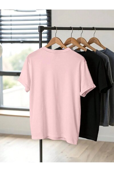 darkopia Μπλουζάκι Unisex Rabbit Gym με στάμπα στήθους Oversize