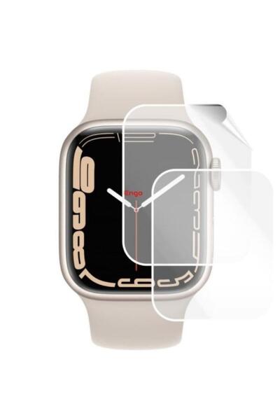 Engo Apple Watch 7 41 Mm Ekran Koruyucu Şeffaf Esnek Tpu Film 2 Adet