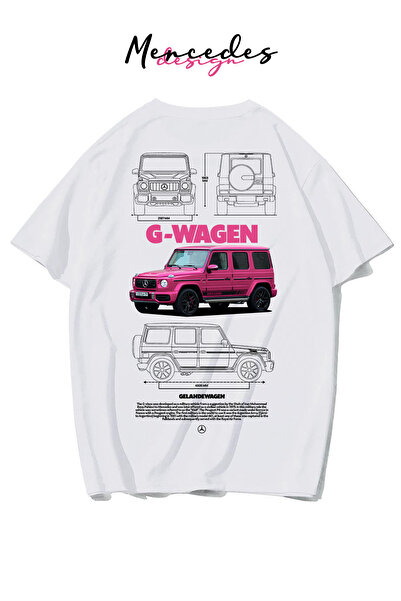 Freeyez Unisex Oversize Mercedes G-WAGEN Pink T-shirt