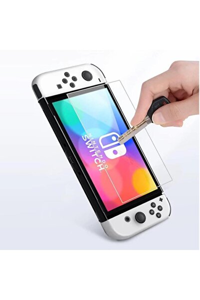 Engo Nintendo Switch OLED 7 inç Uyumlu Mat Ekran Koruyucu Oyun Konsolu