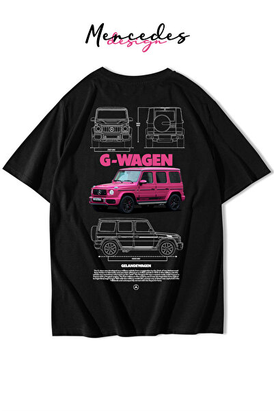 Freeyez Unisex Oversize Mercedes G-WAGEN Pink T-shirt