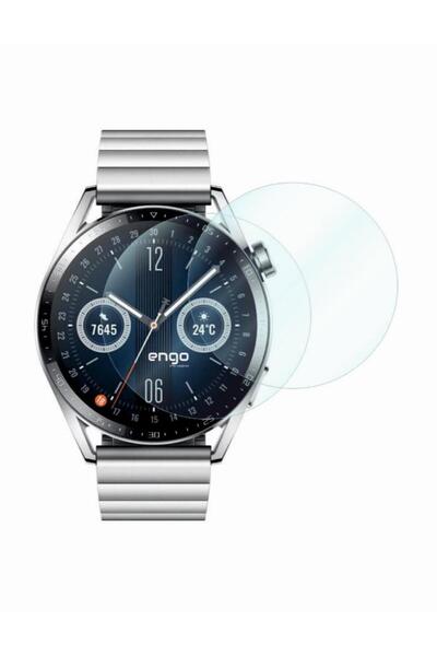 Engo Huawei Watch GT 3 46 mm Ekran Koruyucu Nano Şeffaf Parlak 2 Adet