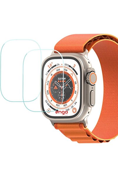 Engo Apple Watch Ultra 49mm Ekran Koruyucu Flexible Esnek Cam 2 Adet