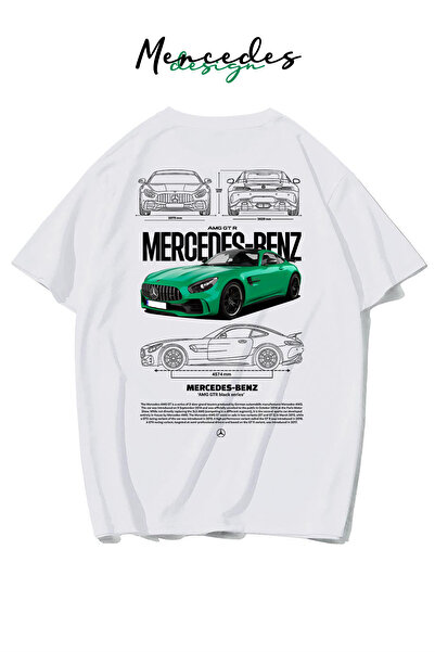 Freeyez Tricou unisex supradimensionat Mercedes Benz AMG verde