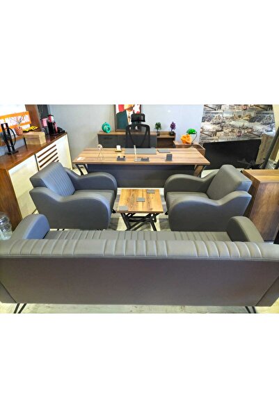 BÜRO ARES LİNDA RETRO YÖNETİCİ TAKIMI FULL SET (8PRÇ)