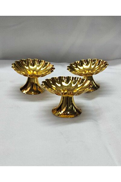 Han metal Kalteli gold kaplamalı 6 Lı Lokumluk Makaronluk Kahve Yanı Sunumluk