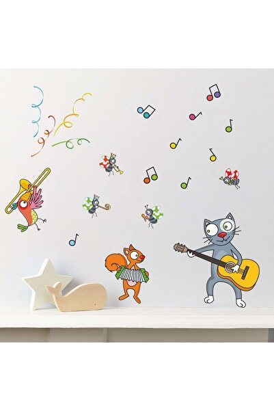 KT Decor Набір наклейок на стіну для дитячої кімнати «Музична мрія»