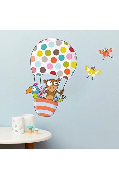 KT Decor Набір наклейок «Літаючий повітряна куля» для дитячої кімнати