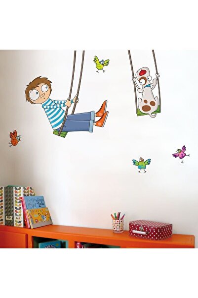 KT Decor Set de autocolante de perete pentru camera copiilor de distracție în...