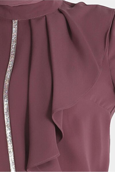 Alvina STONE DETAILED FLUFFY DOUBLE PANTSET 30253