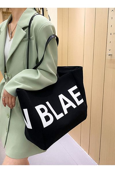 ETG Large Capacity Casual Canvas Tote Bag