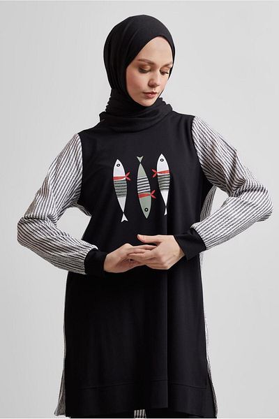 Alvina Printed Tracksuit Tunic 45468
