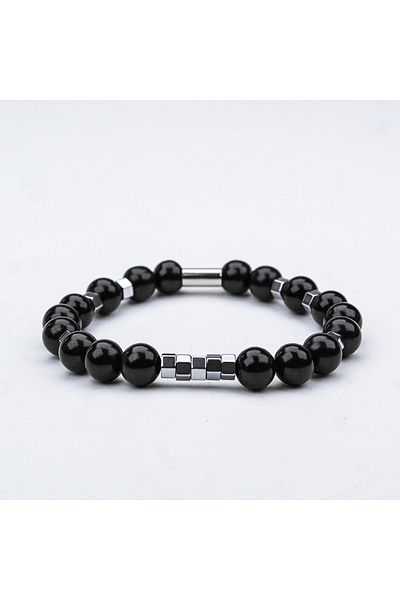 Skygo Oltu Stone Hematite Elastic Bracelet