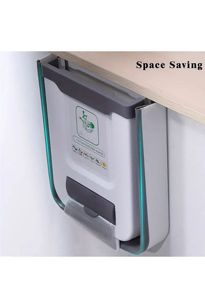 Generic Space Saving Collapsible Trash Can Hanging on Shelves,Hanging&Standing on Floor,Multi-ForHome,Travel