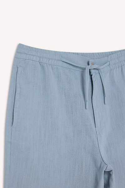 DeFacto 100% bumbac, cu buzunare, cu aspect de in, bermude C7381ax25sm
