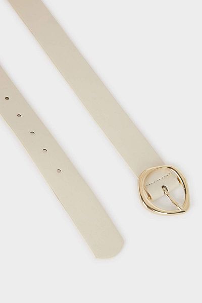 DeFacto Women's Oval Buckle Faux Leather Jean Belt F1900Axns