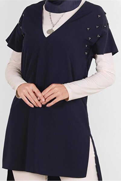 Alvina Asymetric Cut Tunic 4511 with Stepping Detail