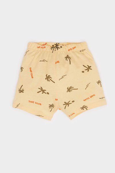 DeFacto Baby Boy 2 Piece Set Palm Patterned Undershirt Elastic Waist Shorts E8738A525Sm