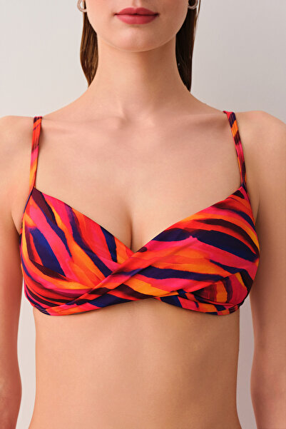 SUWEN Flame Yarı Destekli Bikini Üstü