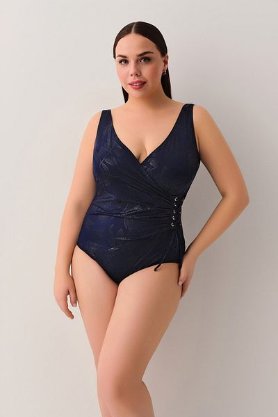 SUWEN Daphne Corseted Gathering Eyelet Swimsuit