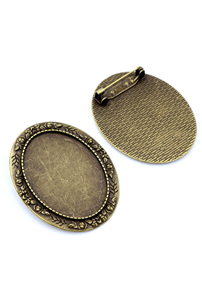 Choice B2-13 دبوس دبوس برونزي أسود عتيق من الذهب/الفضة بتصميم مثقوب، 5 قطع بم...