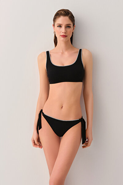 SUWEN Lisa Bağcıklı Kroşetalı Bikini Alt