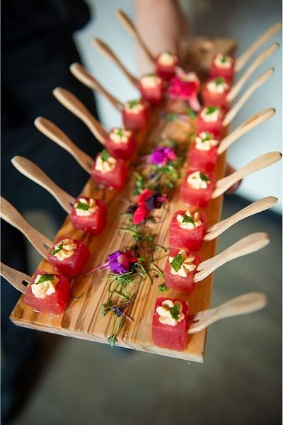 alenked Bamboo Cocktail Fork 100 Pcs Sofas ,Appetizers Party Supplies 8.5cm