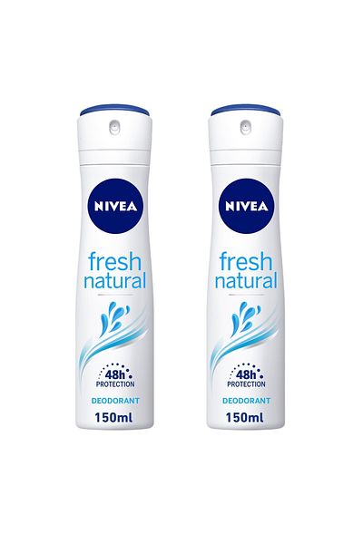 NIVEA Deodorant For Women Fresh Natural Spray Value Pack 2 x 150 ml