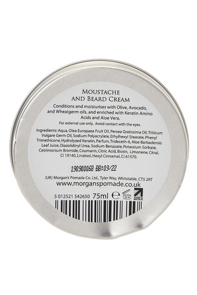 Morgan's Pomade Morgan's Moustache & Beard Cream 75ml Tin