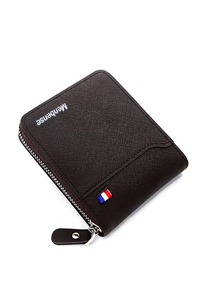 ETG Men's Wallet Short Wallet Card Bag Certificate Bag 11.5*9.5*2.5cm