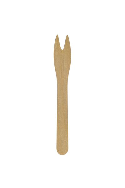 alenked Bamboo Cocktail Fork 100 Pcs Sofas ,Appetizers Party Supplies 8.5cm