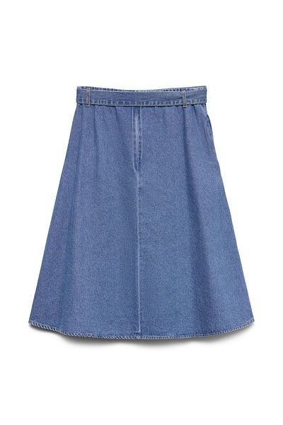 Vero Moda Jeansrock VMJOLENE Hohe Taille Midirock