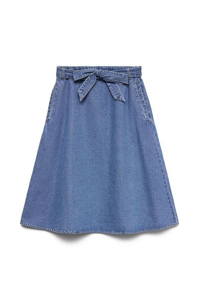 Vero Moda Jeansrock VMJOLENE Hohe Taille Midirock