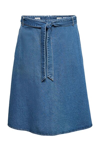 Veromoda Curve Jeansrock VMJOLENE Hohe Taille Midirock