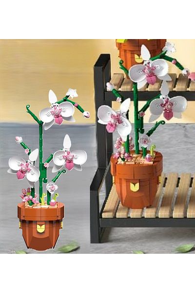 zola Construction set for children and adults, Zola, Potted Orchid, 6 years +, 379 pieces, 21 x 6 x 31 cm